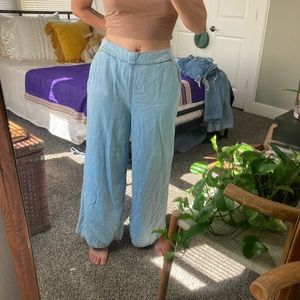 Banana Republic Wide Leg Crop Comfy Feax Denim Pant
